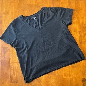 Madewell SoftFade Black Cotton Tee Size XL